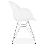 Paris Prix Fauteuil Design "Katana" 82cm Blanc