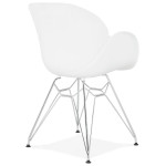 Paris Prix Fauteuil Design "Katana" 82cm Blanc