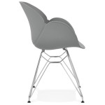 Paris Prix Fauteuil Design "Katana" 82cm Gris