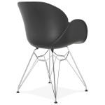 Paris Prix Fauteuil Design "Katana" 82cm Noir