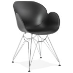 paris prix Fauteuil Design "Katana" 82cm Noir