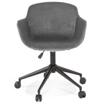 Paris Prix Fauteuil Design "Laurie" 80cm Gris & Noir