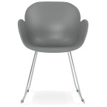 Paris Prix Fauteuil Design "Moshi" 87cm Gris
