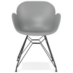 Paris Prix Fauteuil Design "Nasa" 82cm Gris