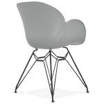 Paris Prix Fauteuil Design "Nasa" 82cm Gris