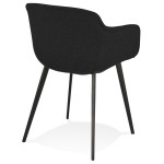 Paris Prix Fauteuil Design "Sead" 80cm Noir
