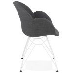Paris Prix Fauteuil Design "Syndra" 85cm Gris Foncé