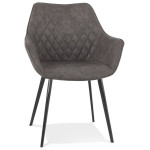 paris prix Fauteuil Design "Wanda" 80cm Gris Foncé