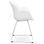 Paris Prix Fauteuil Design "Zia" 87cm Blanc