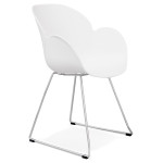paris prix Fauteuil Design "Zia" 87cm Blanc