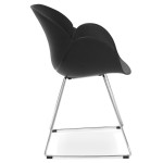 Paris Prix Fauteuil Design "Zia" 87cm Noir