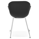 Paris Prix Fauteuil Design "Zia" 87cm Noir