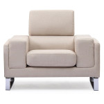 Paris Prix Fauteuil En Tissu "Ezekiel" 104cm Beige