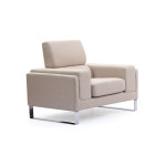Paris Prix Fauteuil En Tissu "Ezekiel" 104cm Beige