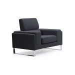 Paris Prix Fauteuil En Tissu "Ezekiel" 104cm Noir