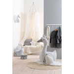 Paris Prix Fauteuil Enfant "Cygne" 77cm Blanc & Argent