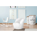Paris Prix Fauteuil Enfant Design "Nanny" 47cm Blanc
