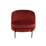 Paris Prix Fauteuil Lounge Design "Jula" 71cm Rouge