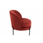 Paris Prix Fauteuil Lounge Design "Jula" 71cm Rouge