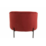 Paris Prix Fauteuil Lounge Design "Jula" 71cm Rouge
