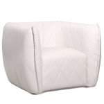 paris prix Fauteuil Matelassé "Darryl" 90cm Blanc