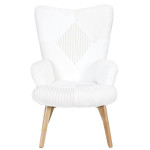Paris Prix Fauteuil Patchwork "Helsinki" 100cm Blanc