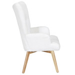 Paris Prix Fauteuil Patchwork "Helsinki" 100cm Blanc