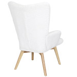 Paris Prix Fauteuil Patchwork "Helsinki" 100cm Blanc