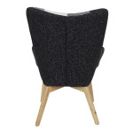Paris Prix Fauteuil Patchwork "Helsinki" 71cm Noir