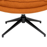 Paris Prix Fauteuil Pivotant "Harper" 87cm Ambre