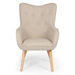 Paris Prix Fauteuil Scandinave "Aimee" 67cm Beige