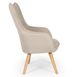 Paris Prix Fauteuil Scandinave "Aimee" 67cm Beige