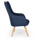 Paris Prix Fauteuil Scandinave "Aimee" 67cm Bleu
