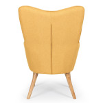 Paris Prix Fauteuil Scandinave "Aimee" 67cm Jaune