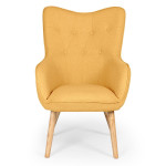 Paris Prix Fauteuil Scandinave "Aimee" 67cm Jaune