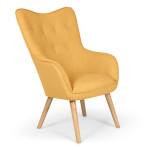 Paris Prix Fauteuil Scandinave "Aimee" 67cm Jaune