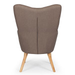 Paris Prix Fauteuil Scandinave "Aimee" 67cm Taupe