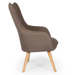 Paris Prix Fauteuil Scandinave "Aimee" 67cm Taupe