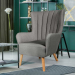 Paris Prix Fauteuil Scandinave "Jay" 94cm Gris