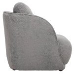 Paris Prix Fauteuil Tissu "Peau De Mouton" 77cm Gris