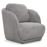 paris prix Fauteuil Tissu "Peau de Mouton" 77cm Gris