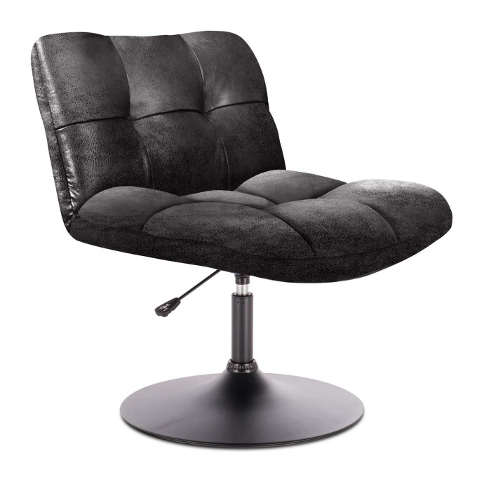 Paris Prix Fauteuil Vintage Design "Indus" 89cm Noir