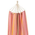 Paris Prix Hamac En Tissu "Rayures" 200cm Rose Clair
