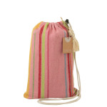 Paris Prix Hamac En Tissu "Rayures" 200cm Rose Clair