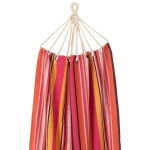 Paris Prix Hamac En Tissu "Rayures" 200cm Rose Foncé