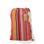 Paris Prix Hamac En Tissu "Rayures" 200cm Rose Foncé