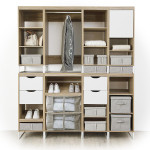 Paris Prix Housse De Rangement "Dressing" 60cm Beige