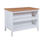 Paris Prix Ilot De Cuisine "Melina" 124cm Blanc