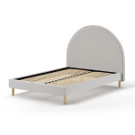 Paris Prix Lit Adulte Bouclé "Moon" 140x200cm Gris