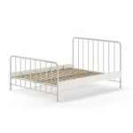 Paris Prix Lit Adulte "Bronxx" 160x200cm Blanc Mat